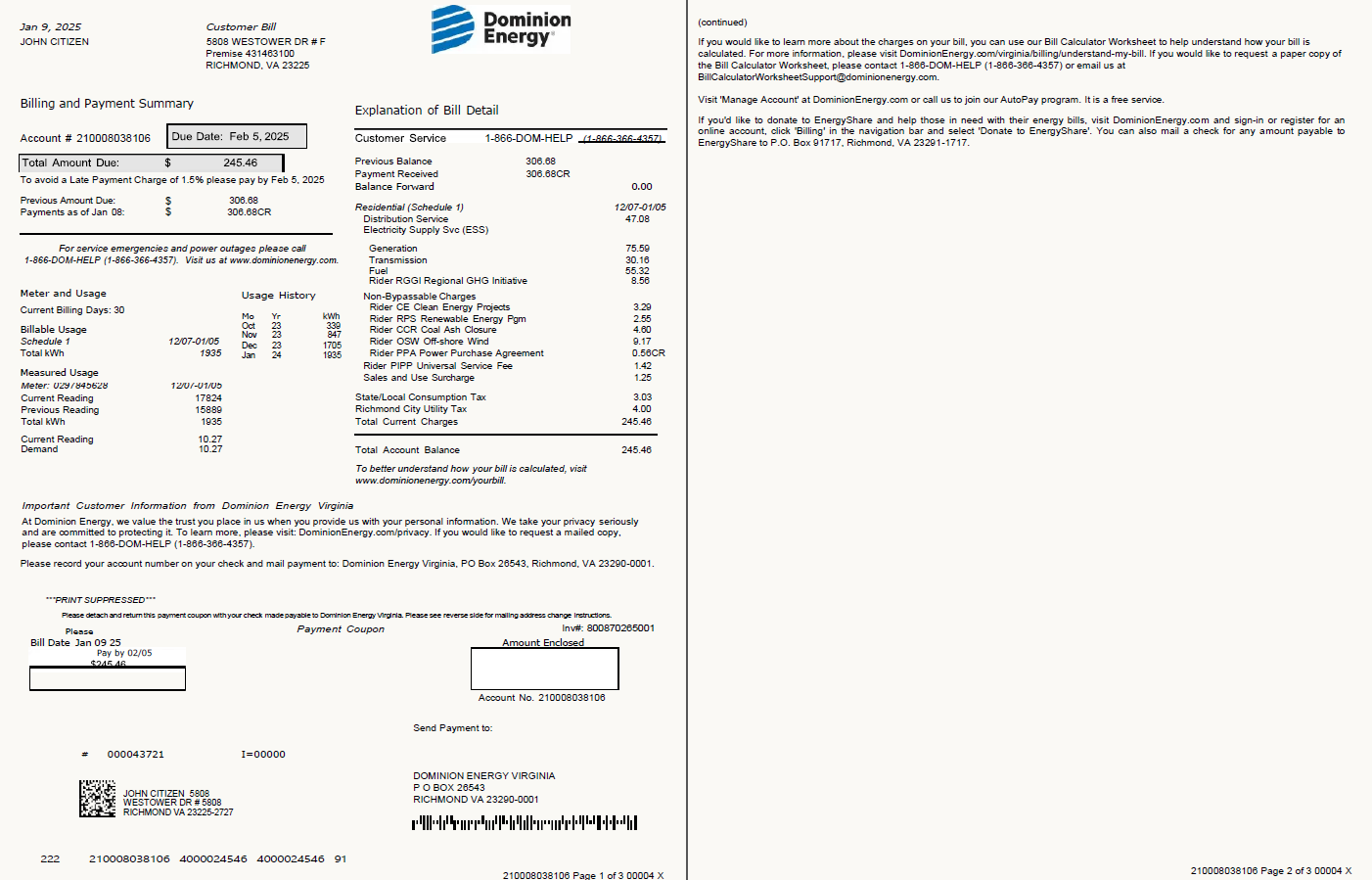  Minol USA business utility bill 